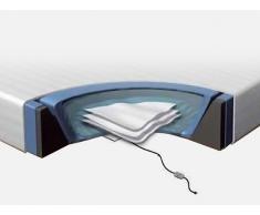 Wasserbett Matratze Set 160x200 cm - mit 2 Heizungen - Schaumstoffrahmen - Überzug