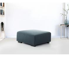 Hocker Dunkelblau - Ottomane - Sitzhocker - Sitzwürfel - Fußhocker - Stoff - LUNGO