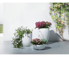 Blumentopf Weiss - Pflanzkübel - Blumenkübel - Übertopf - 46x46x67 cm - NESS