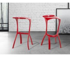 Barhocker Rot - Hocker - Barstuhl - Küchenhocker - BROOME