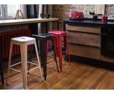 Barhocker Schwarz-Gold - Hocker - Sitzhocker - Barstuhl - 42x42x76 cm- CABRILLO
