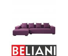 Sofa Violett - Couch - Ecksofa R - Sofalandschaft - Sofagarnitur - Stoffsofa - LUNGO