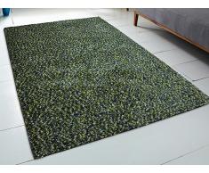 Teppich grün - 200x300 cm - Shaggy - Polyester - OREN