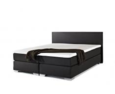 Boxspringbett - 160x200 cm - Polsterbett - PRESIDENT schwarz