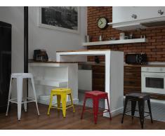 Barhocker Gelb-Gold - Hocker - Sitzhocker - Barstuhl - Badhocker - 40x40x60 cm - CABRILLO
