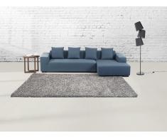 Teppich Silbergrau - 160x230 cm - Shaggy - Polyester - ESME