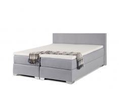 Boxspringbett - 160x200 cm - Polsterbett - PRESIDENT hellgrau