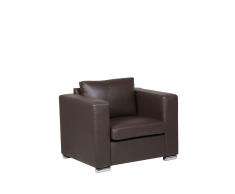 Sessel Braun - Relaxsessel - Fernsehsessel - Ledersessel - Echtleder - HELSINKI