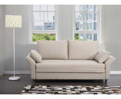Sofa Beige - Schlafsofa - Couch - Bettsofa - Funktionssofa - Klappsofa - EXETER