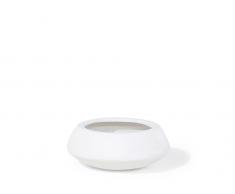Blumentopf Weiss - Pflanzkübel - Blumenkübel - Übertopf - Schale - 23x23x13 cm - ISEO