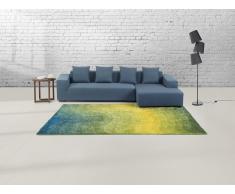 Teppich gelb-grün - 200x230 cm - Shaggy - Polyester - EFEZ