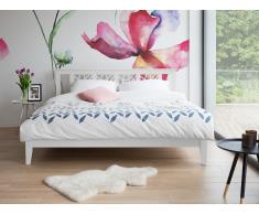 Bett Weiss - 160x200 cm - mit Lattenrost - Doppelbett - Ehebett - Holzbett - CALAIS
