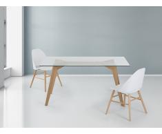 Esstisch - Glas - 160 cm - Küchentisch - Esszimmertisch - Designertisch - HUDSON