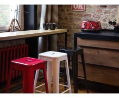 Barhocker Rot - Hocker - Sitzhocker - Barstuhl - Badhocker - 42x42x76 cm - CABRILLO