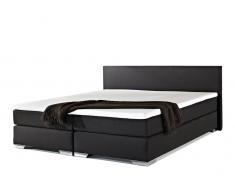 Luxus Boxspringbett - 180x200 cm - Polsterbett - PRESIDENT schwarz