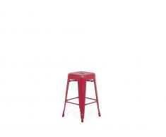 Barhocker Rot-Gold - Hocker - Sitzhocker - Barstuhl - Badhocker - 40x40x60 cm - CABRILLO