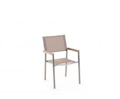 Gartenmöbel Beige - Gartenstuhl - Gartensessel - Terrassenstuhl - GROSSETO
