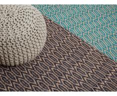 Teppich Braun-Beige - 160x230 cm - Läufer - Baumwolle - Jute - Vorlage - SILOPI