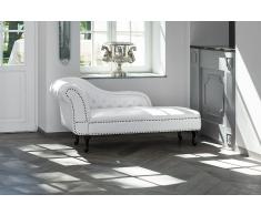 Couch Weiss - Sofa - Recamiere - Relaxliege - Liegestuhl - Chesterfield - NIMES