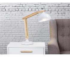 Tischlampe Weiss - Leselampe - Nachttischlampe - Tischleuchte - Beleuchtung - SALADO