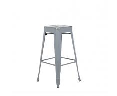 Barhocker Silber-Gold - Hocker - Sitzhocker - Barstuhl - 42x42x76 cm - CABRILLO