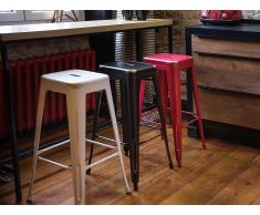 Barhocker Schwarz-Gold -Hocker - Sitzhocker - Barstuhl - 40x40x60 cm - CABRILLO