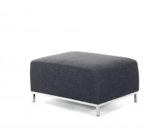 Hocker grau - Ottomane - Sitzhocker - Sitzwürfel - Polsterhocker - Fusshocker - OSLO