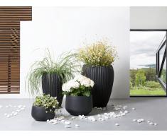 Blumentopf Schwarz - Pflanzkübel - Blumenkübel - Übertopf - 33x33x55 cm - ARRESO