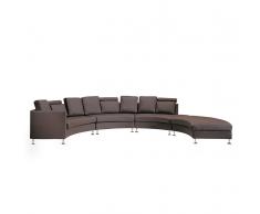 Sofa Braun - Rundsofa - Rundcouch - Ledersofa - Ledercouch - Rund - ROTUNDE