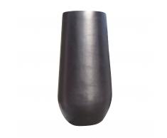 Stonefiber Pot bauchig hoch L schwarz