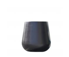 Stonefiber Pot bauchig L schwarz