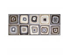 Modern Square Sauberlaufmatte 190x75 grau-beige