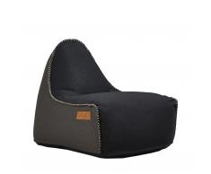 RETROit Canvas Sitzsack Indoor schwarz dunkelbraun