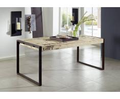 FACTORY Esstisch #113, 180x90 Eisen u. Mangoholz bedruckt