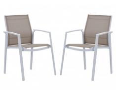 Gartenstuhl 2er-Set Palaos - Taupe
