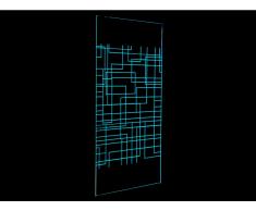 LED-Duschtrennwand Seitenwand italienische Dusche Farbwechsel Pamela - 120x200cm
