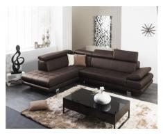 SALE - Ledersofa Ecksofa Effleurement - Standardleder - Braun - Sofaecke Links