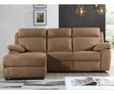 Relaxsofa Ecksofa Microfaser Artuki - Karamell - Ecke Links