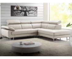 Ledersofa Ecksofa Colisee Beige - Ecke Rechts