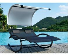 SALE - Gartenschaukel Sonnenliege Aluminium Textilene Sumba