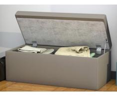 Sitztruhe Truhenbank mit Stauraum Madely - Taupe