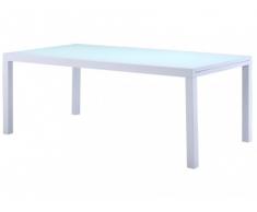 Garten Esstisch Aluminium Palaos - Ausziehbar - Weiß