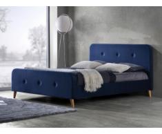Polsterbett Stoff Jose - 160x200cm - Blau