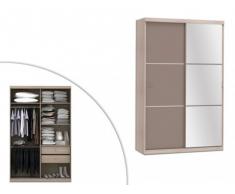 Kleiderschrank Schwebetürenschrank Peggy - Taupe