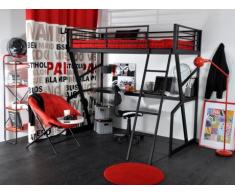 Hochbett mit Schreibtisch Teenager - 90x190cm