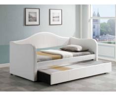Ausziehbett Lipova - 90x190cm - Weiß