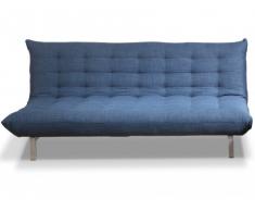 3-Sitzer Schlafsofa Stoff Hornet - Blau