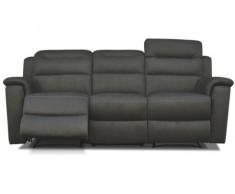 Relaxsofa Microfaser 3-Sitzer Simono - Grau