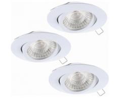 Eglo LED Einbauleuchte, 3er Set, »TEDO1«, weiß, Unisex, weiß
