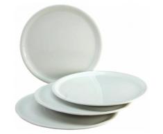 CreaTable Pizzateller, Porzellan, 2 Größen (4tlg.), weiß, Unisex, weiß